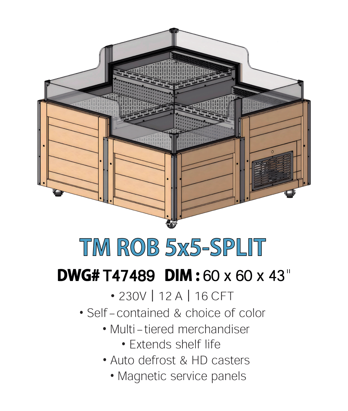 ORCHARD BIN - TM ROB 5X5 SPLIT – Thermell Refrigeration
