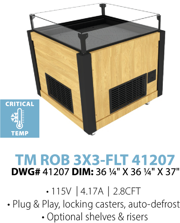 REFRIGERATED ORCHARD BIN - TM ROB 3X3-FLT 41207