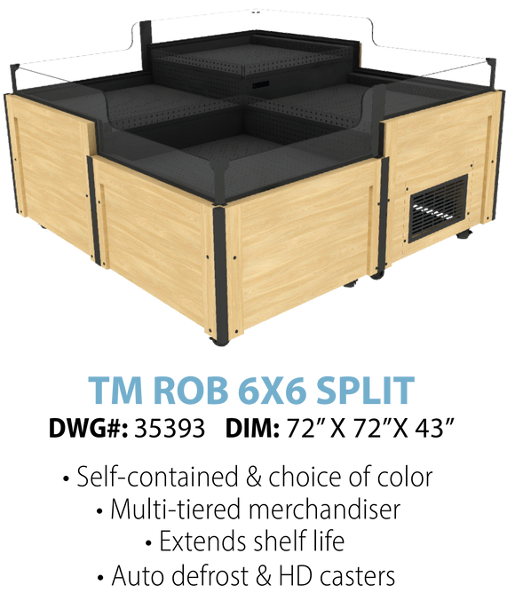 REFRIGERATED ORCHARD BIN - TM ROB 6X6 SPLIT
