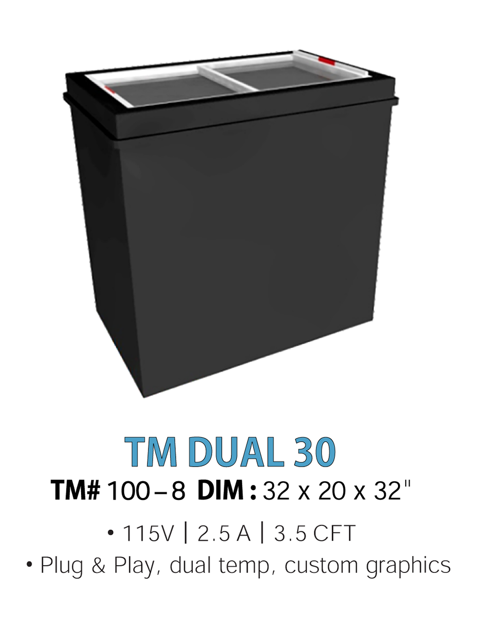 COLD WALL MERCHANDISER - TM DUAL 30