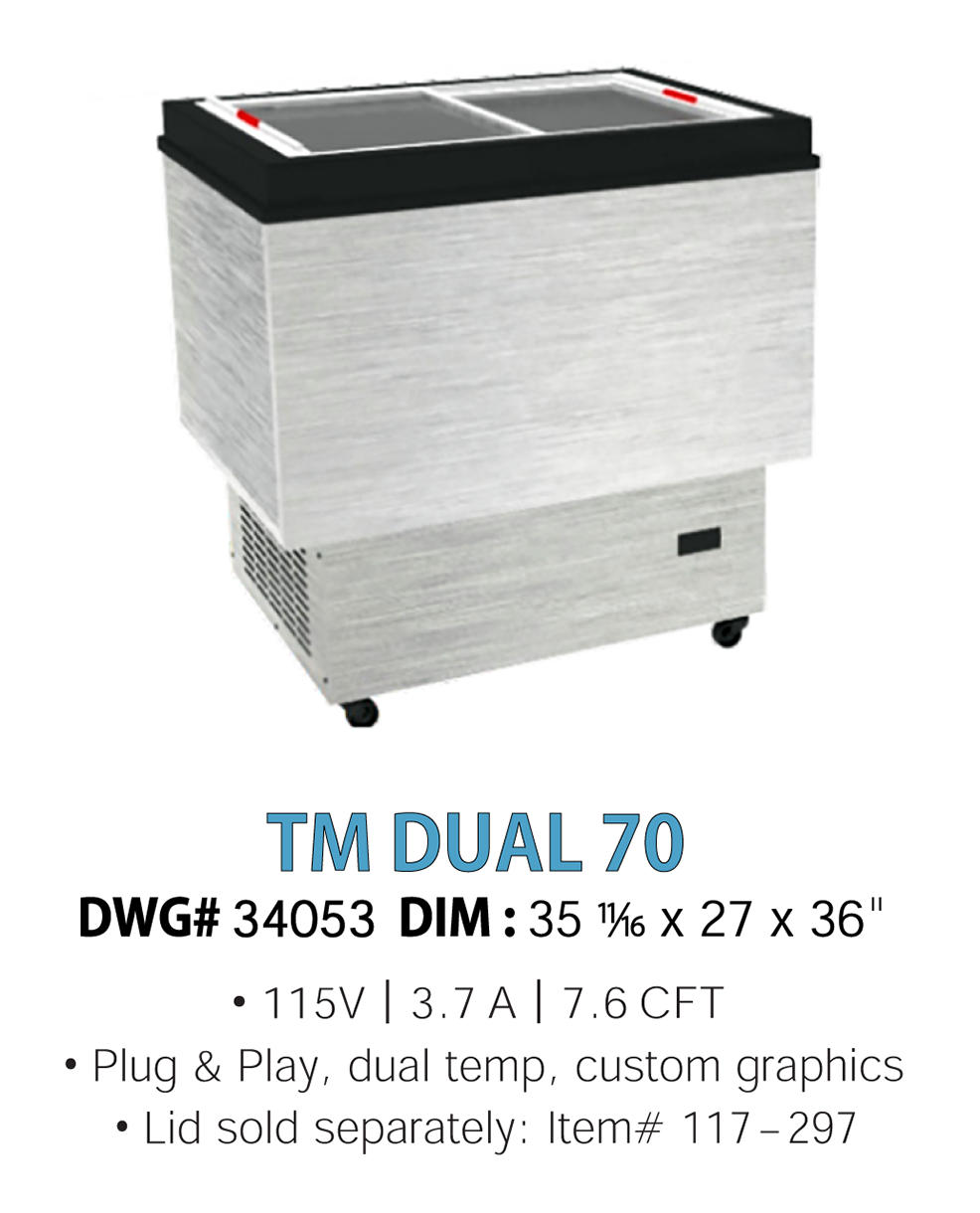 COLD WALL MERCHANDISER - TM DUAL 70