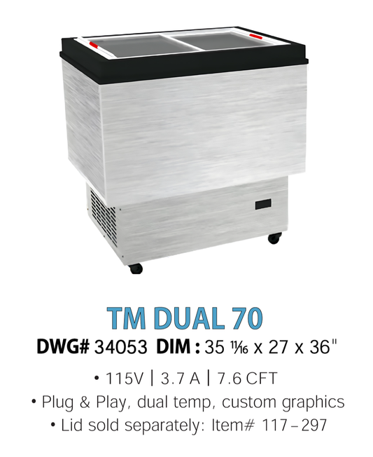 COLD WALL MERCHANDISER - TM DUAL 70