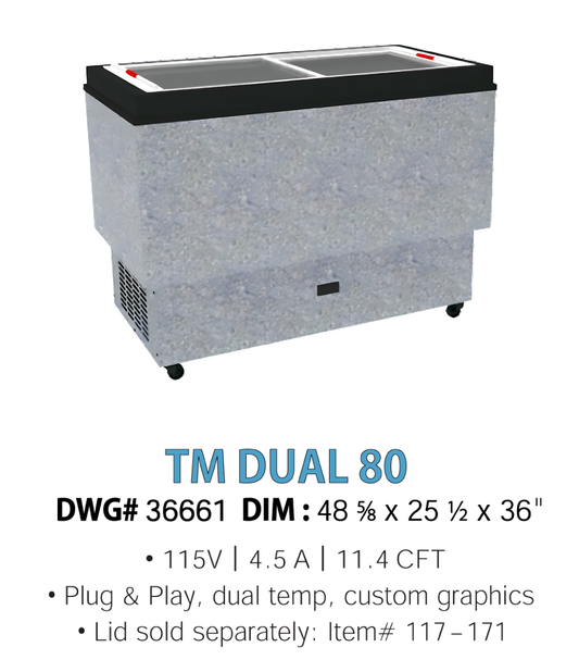 COLD WALL MERCHANDISER - TM DUAL 80
